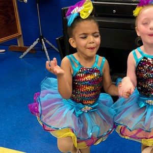 Rainbow dance costume